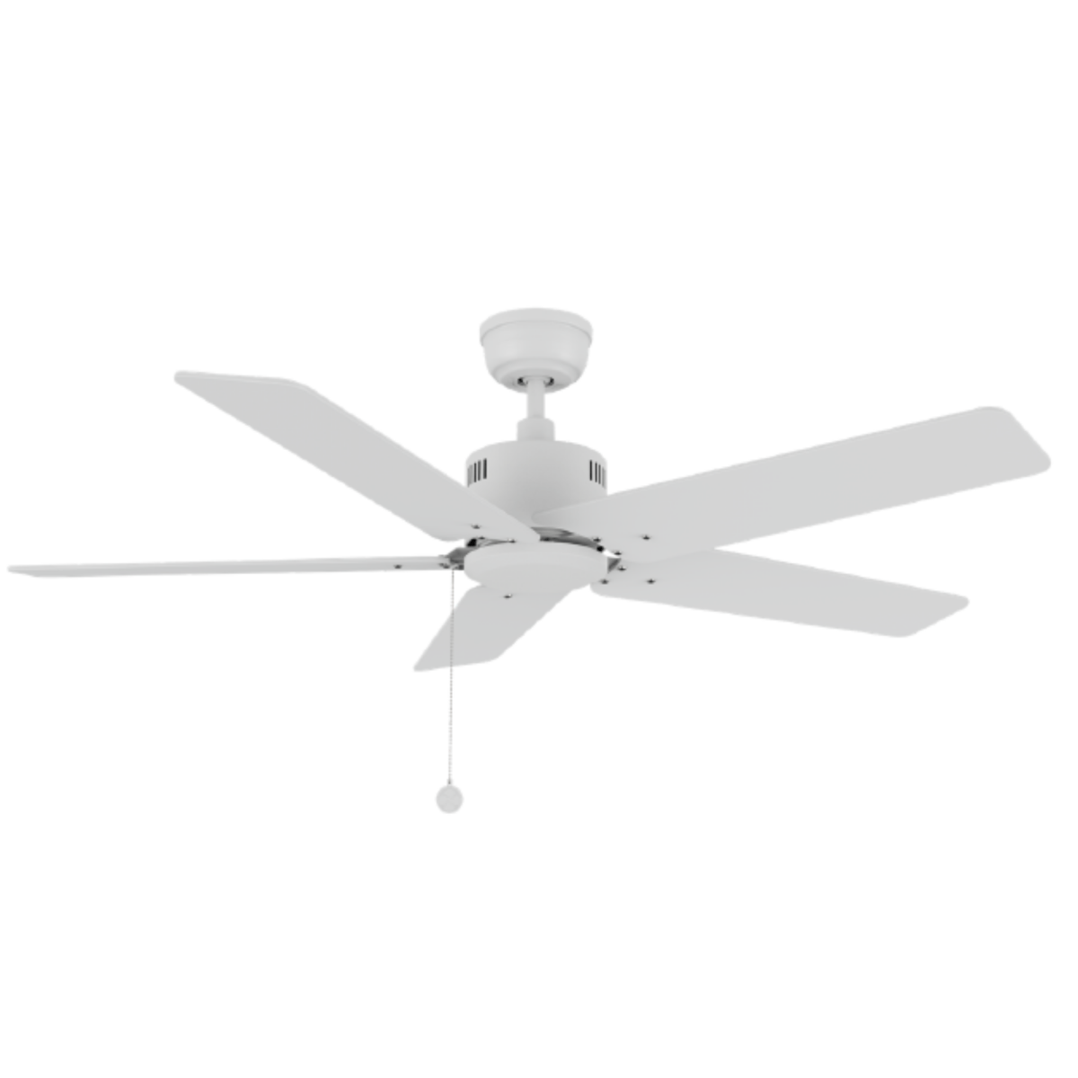 APEX 52 inch 5 - Blade No Light Ceiling Fan with Pull Chain - LEDMyPlace