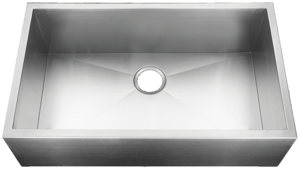 Apron Front Sink - Stainless Steel Apron Front Sink - 32" x 19" x 10" - BUILDMYPLACE