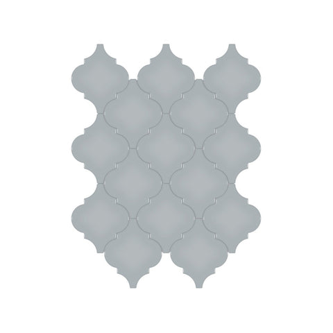 Arabesque Soho Cloud Blue Glossy Glazed Porcelain Mosaic
