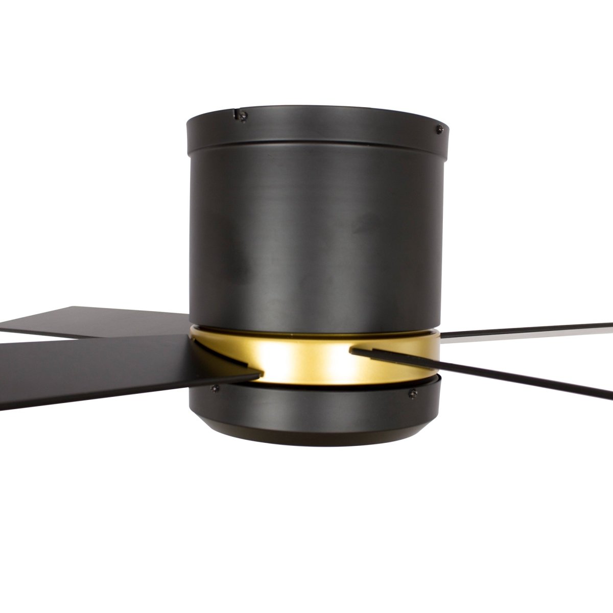 Arlington 52" In. Gold/Black 4 Blade Smart Ceiling Fan with LED Light Kit Works with LED Light Kit & Wall Switch - BUILDMYPLACE