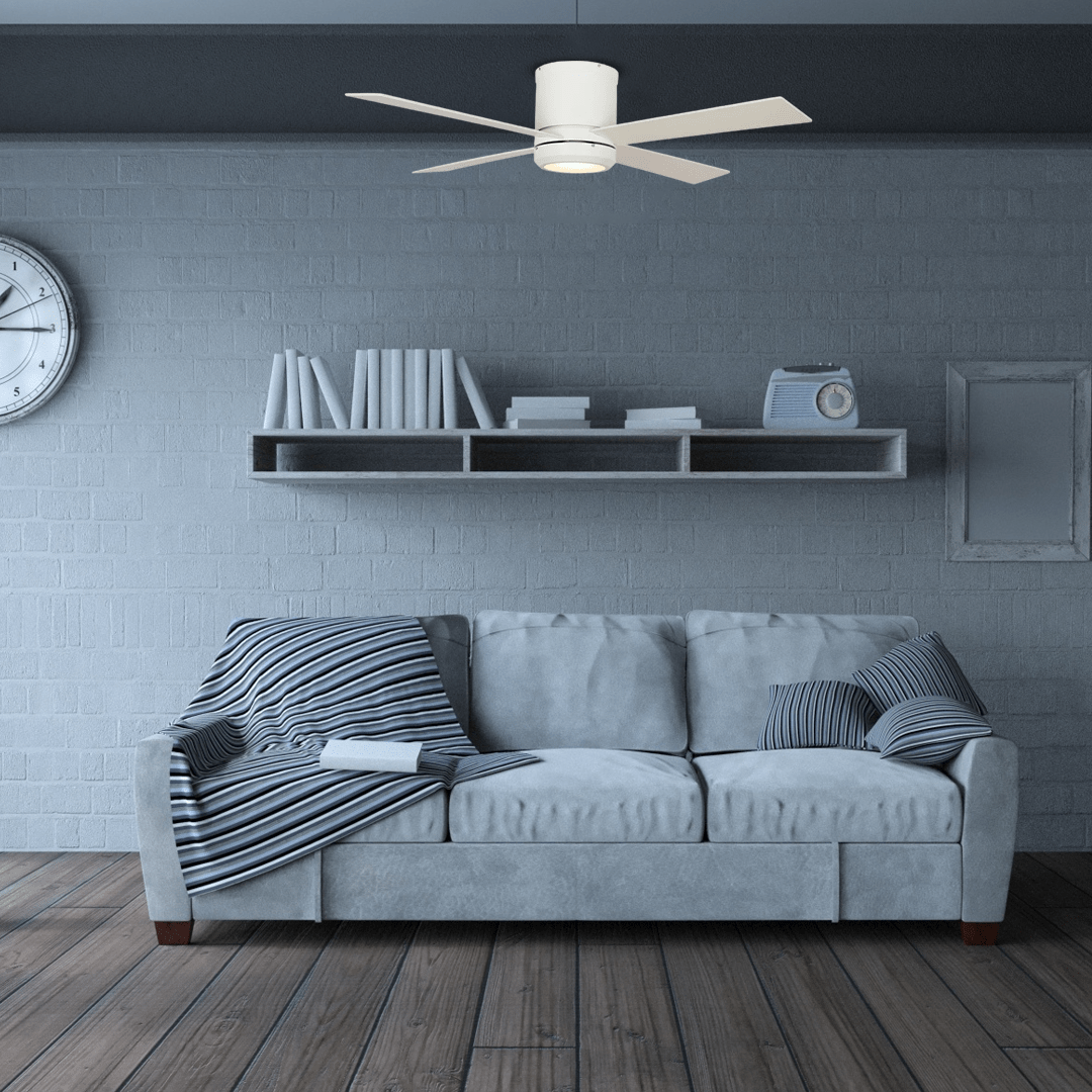 Arlo 52'' Best Smart Ceiling Fan with wall control, Light Kit Included, Works with Google Assistant and Amazon Alexa,Siri Shortcut - LEDMyPlace