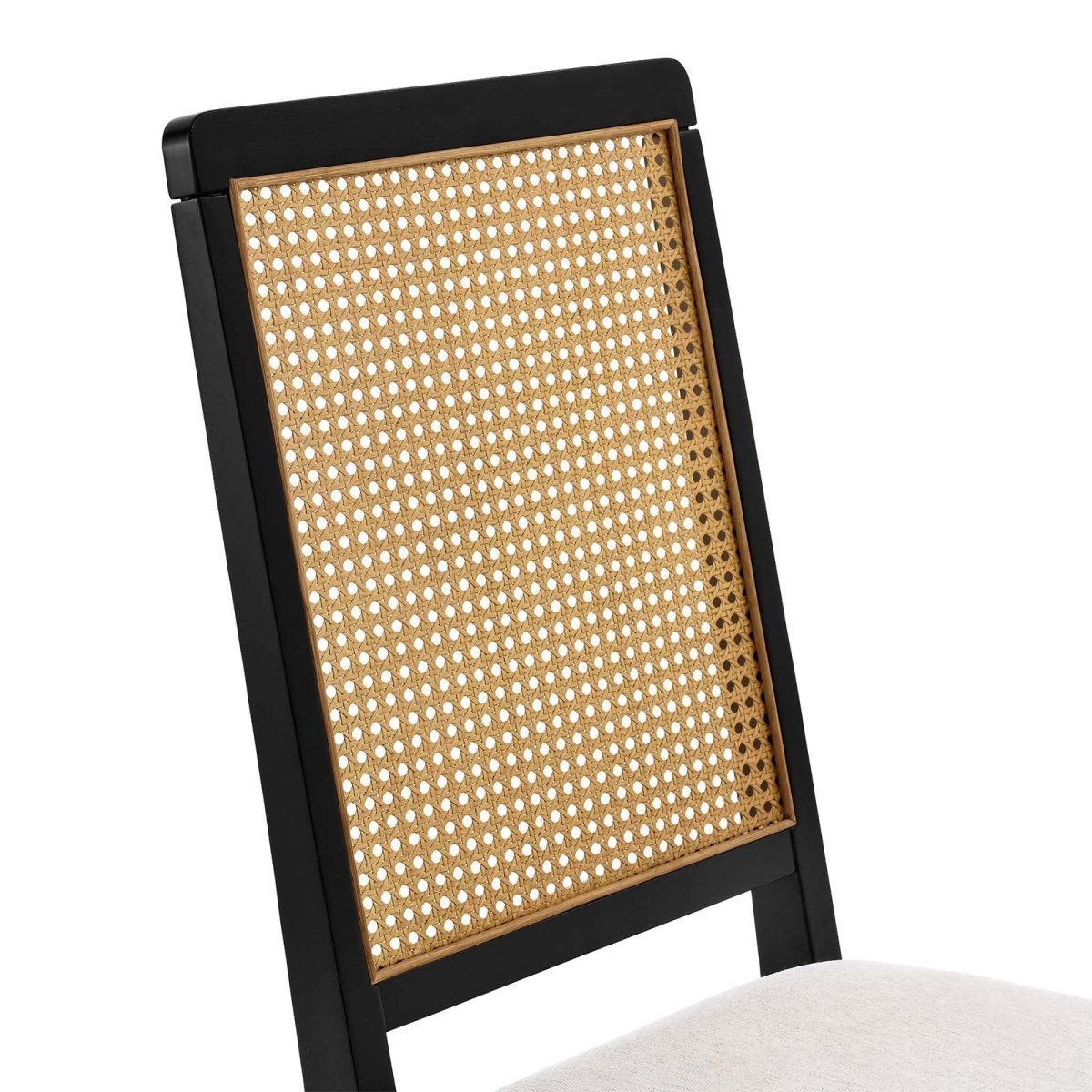 Arlo Faux Rattan and Wood Dining Side Chairs - Set of 2 - BUILDMYPLACE