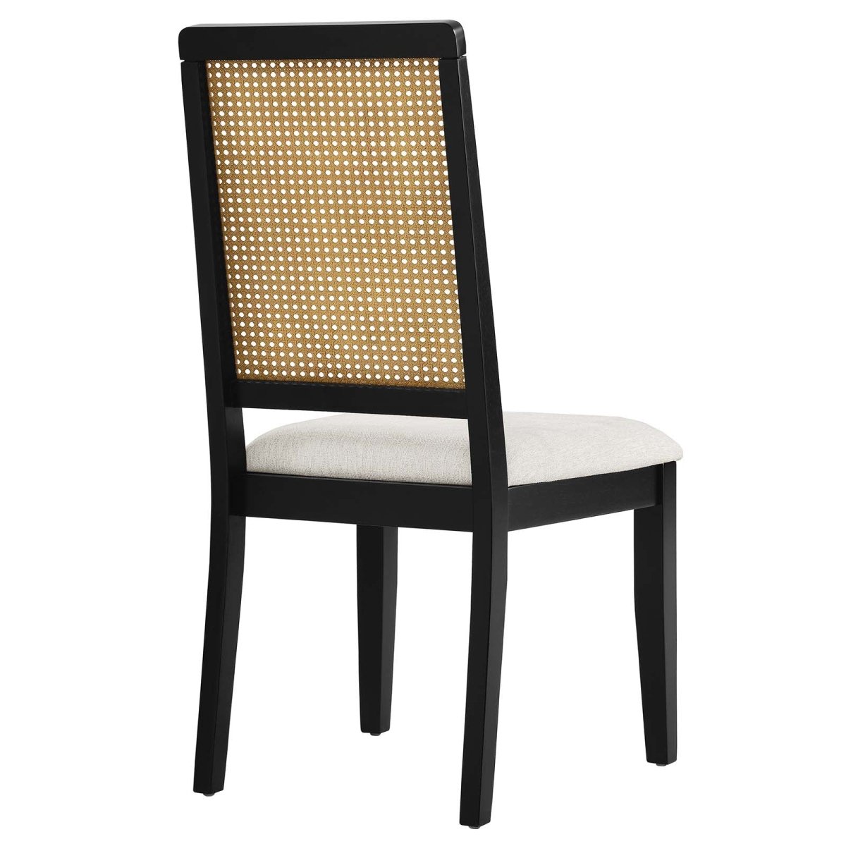 Arlo Faux Rattan and Wood Dining Side Chairs - Set of 2 - BUILDMYPLACE
