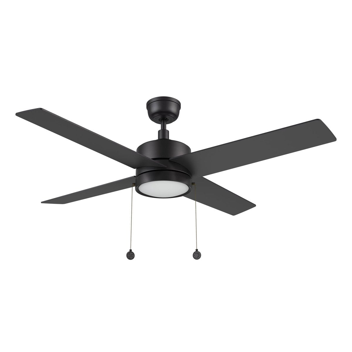 ASCOTT 52 inch 4 - Blade Ceiling Fan with LED Light & Pull Chain - LEDMyPlace