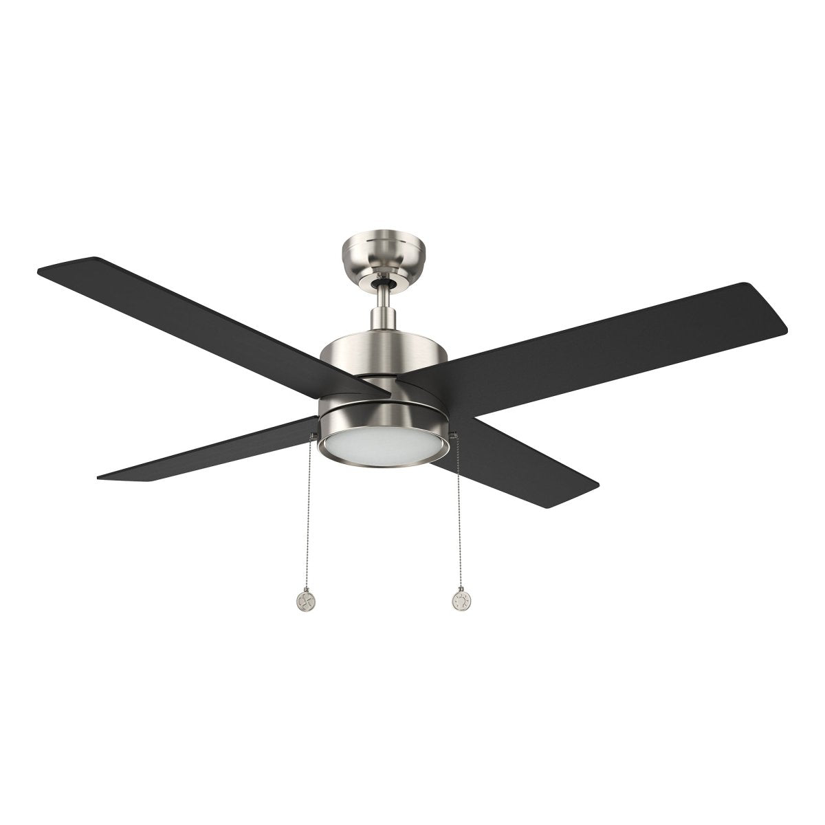 ASCOTT 52 inch 4 - Blade Ceiling Fan with LED Light & Pull Chain - LEDMyPlace