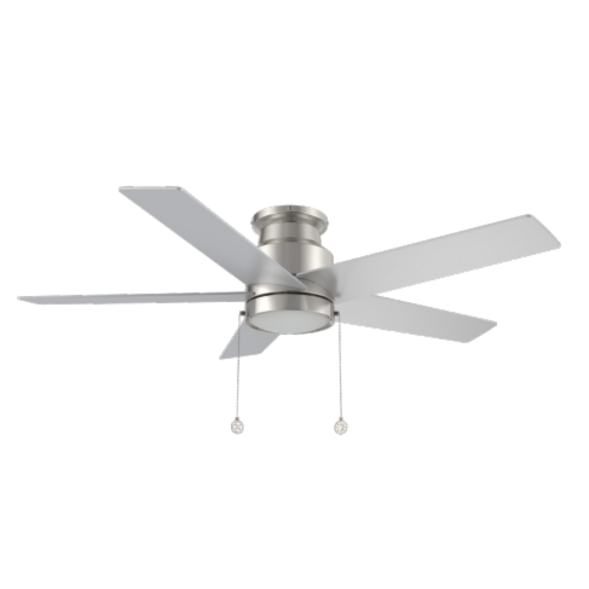 ASCOTT 52 inch 5 - Blade Flush Mount Ceiling Fan with Pull Chain - LEDMyPlace