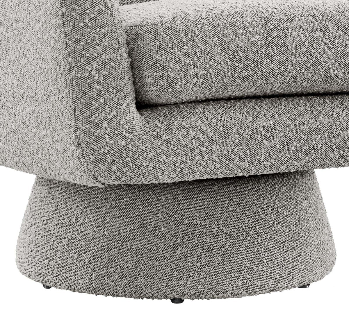 Astral Boucle Fabric Swivel Chair - BUILDMYPLACE