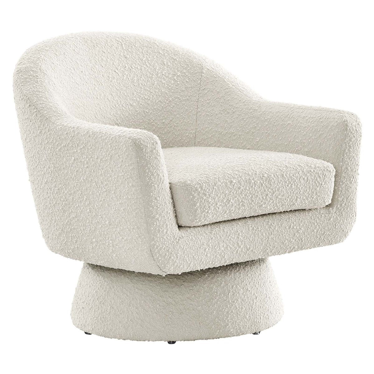 Astral Boucle Fabric Swivel Chair - BUILDMYPLACE