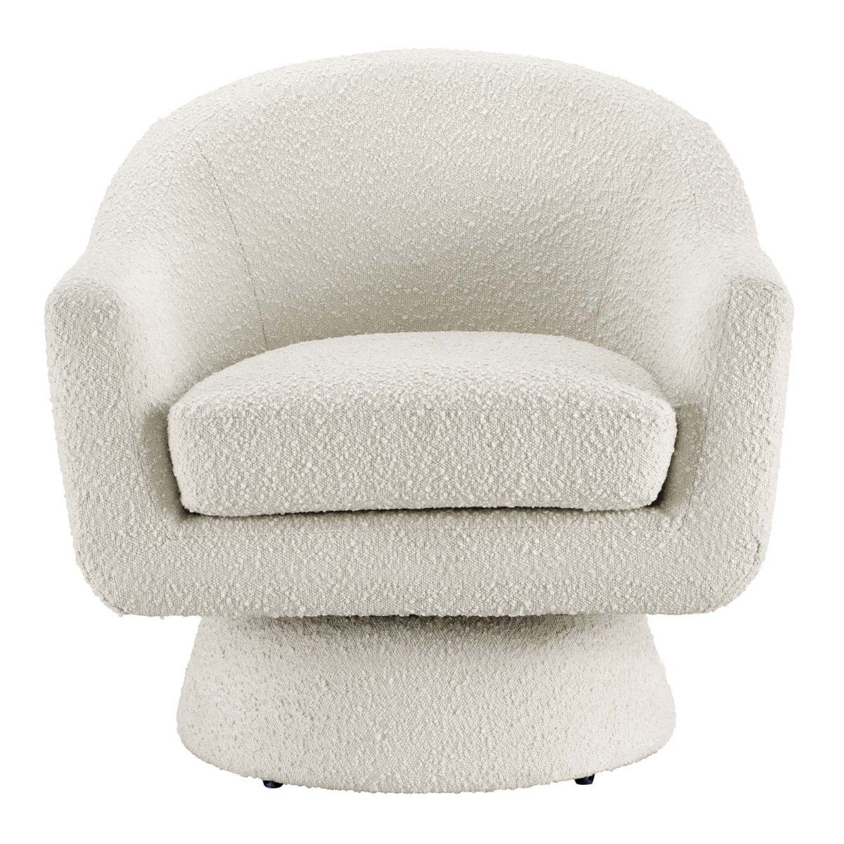 Astral Boucle Fabric Swivel Chair - BUILDMYPLACE