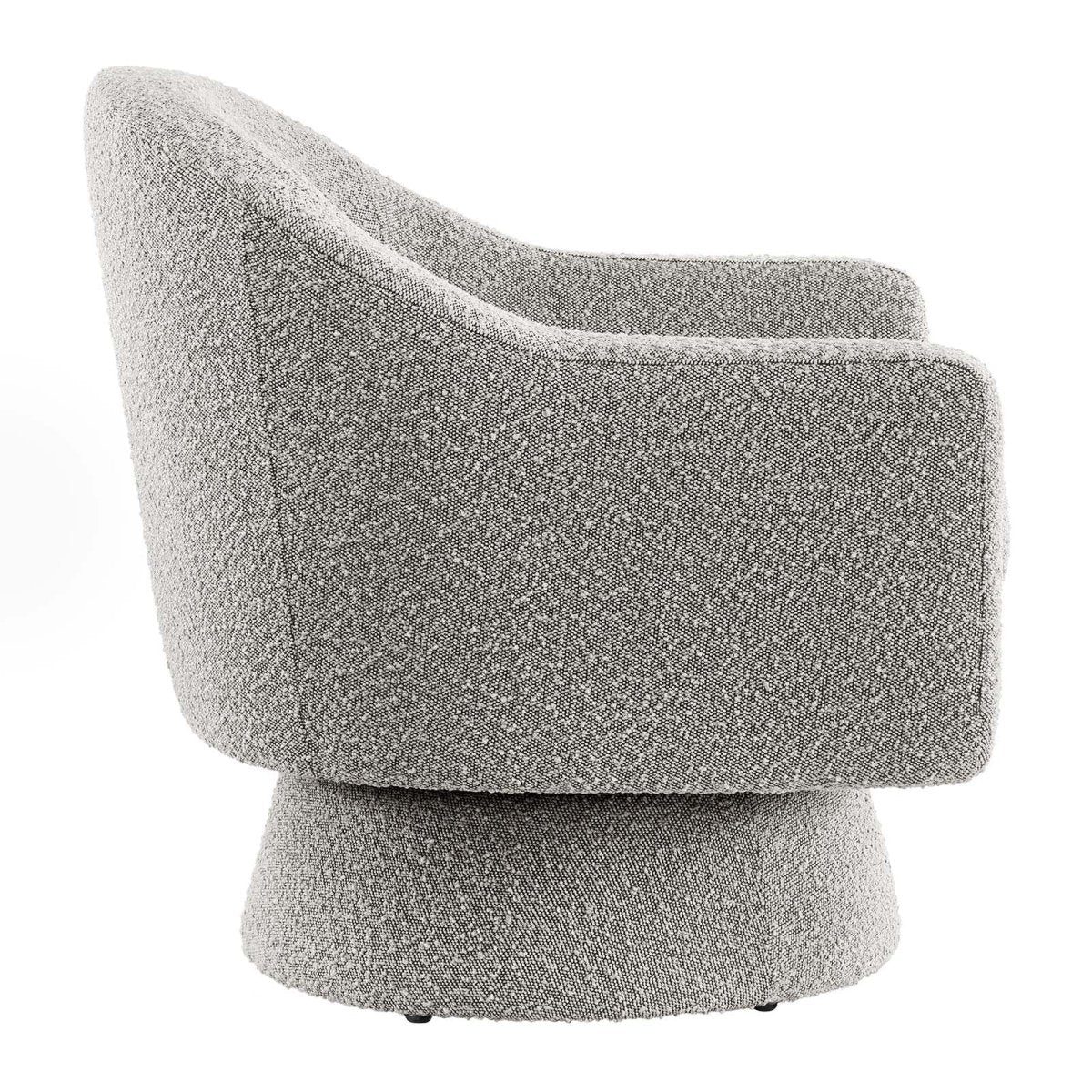 Astral Boucle Fabric Swivel Chair - BUILDMYPLACE