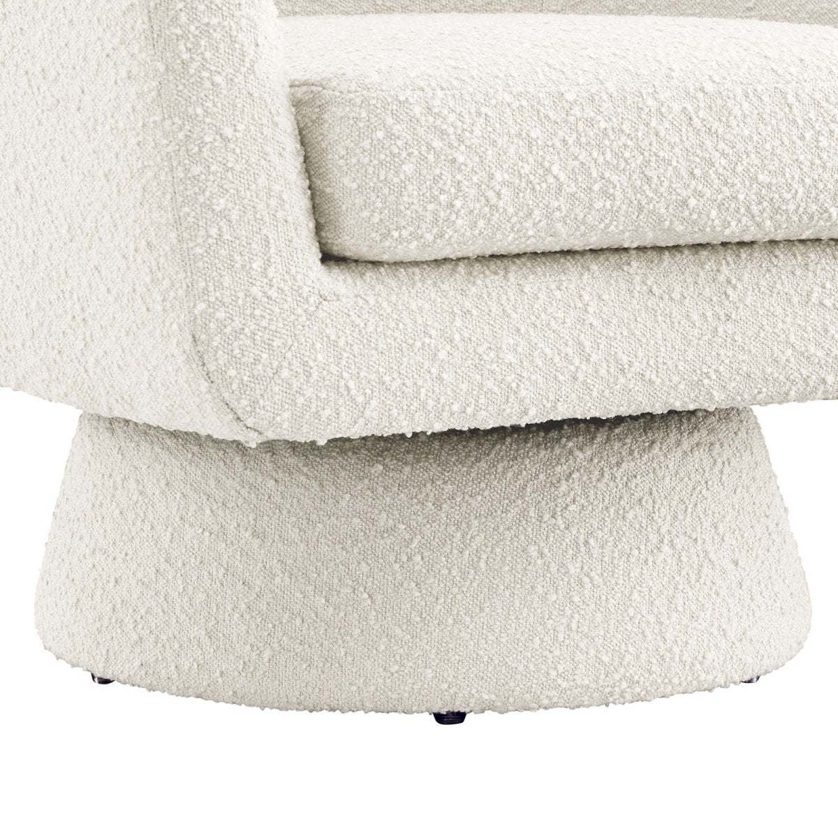 Astral Boucle Fabric Swivel Chair - BUILDMYPLACE
