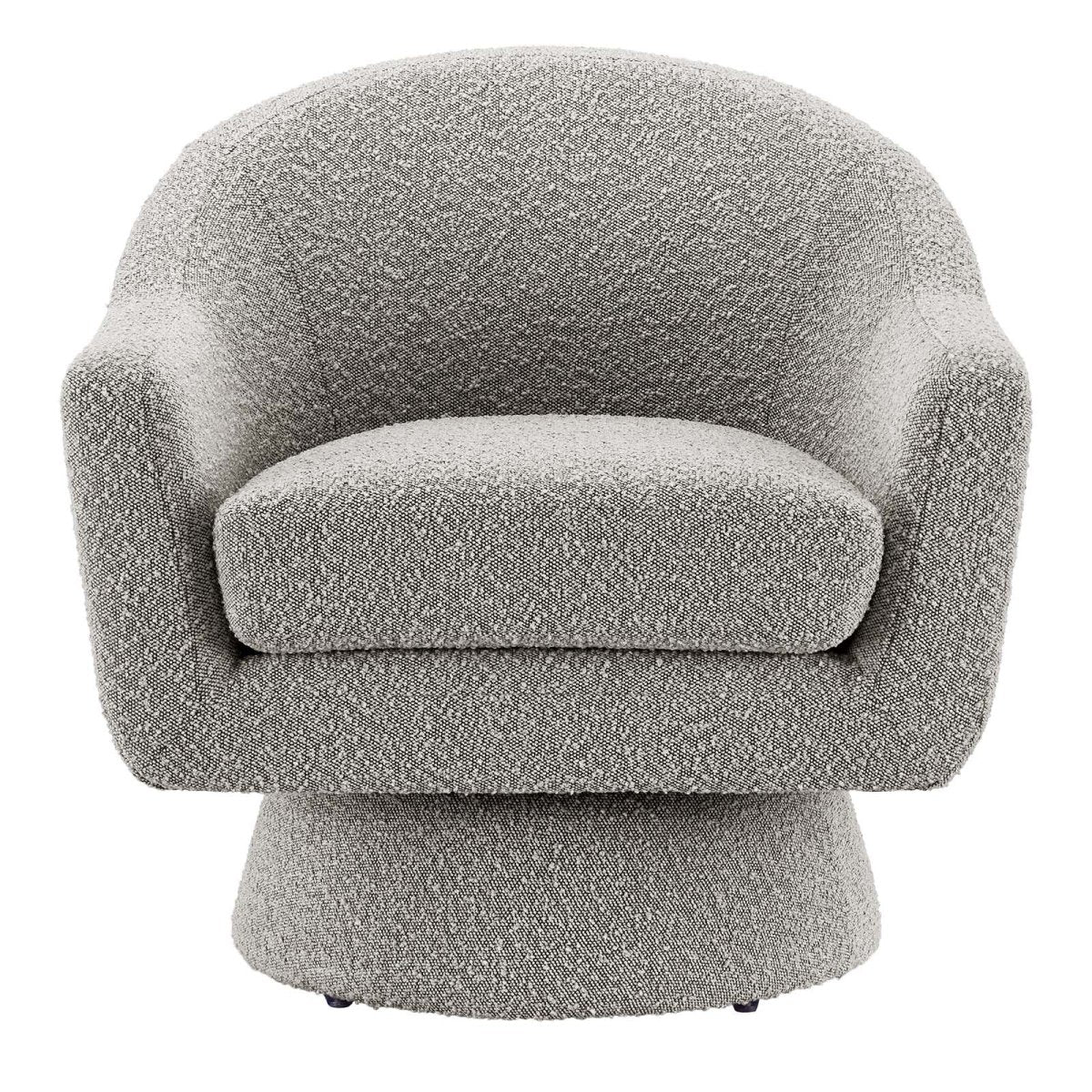 Astral Boucle Fabric Swivel Chair - BUILDMYPLACE