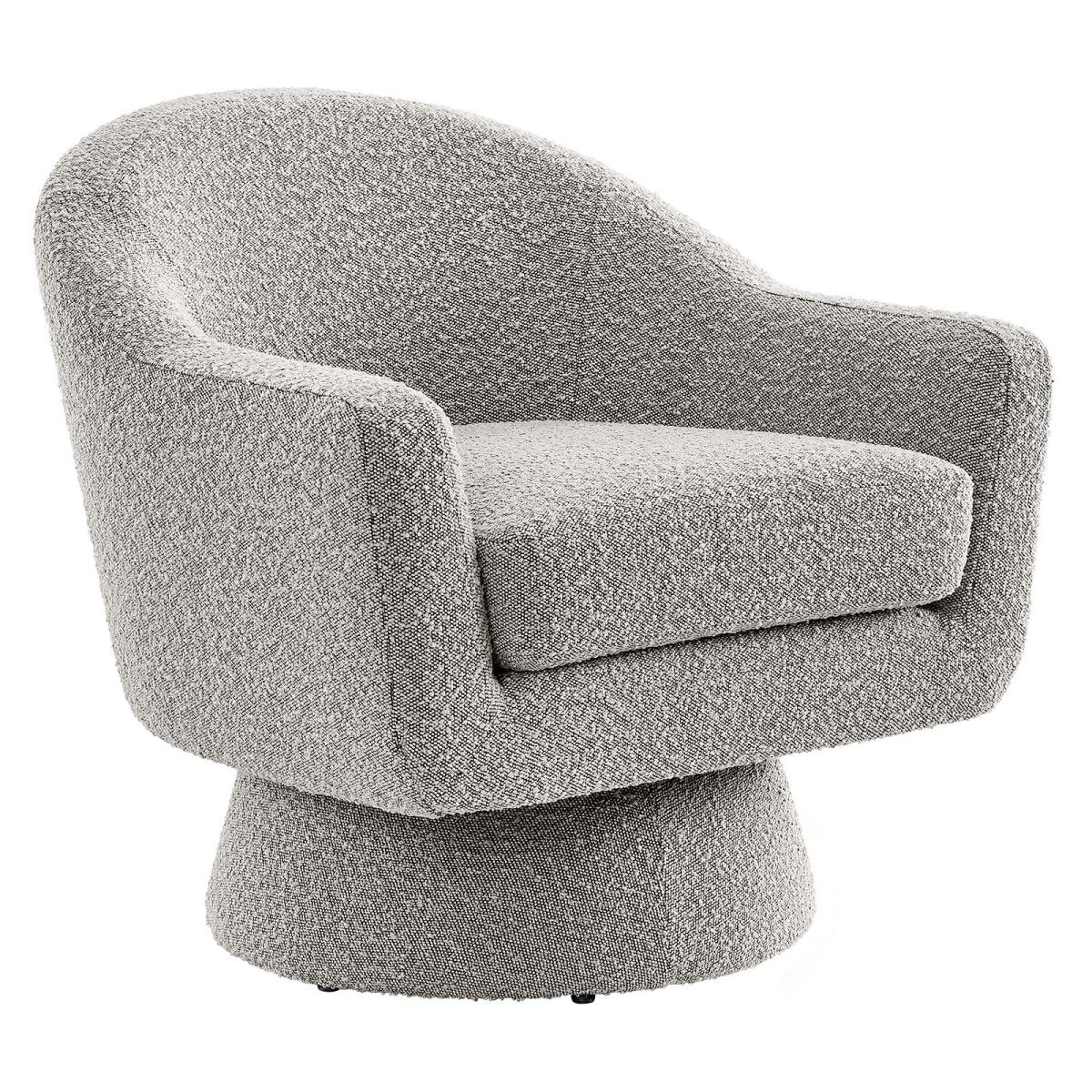 Astral Boucle Fabric Swivel Chair - BUILDMYPLACE