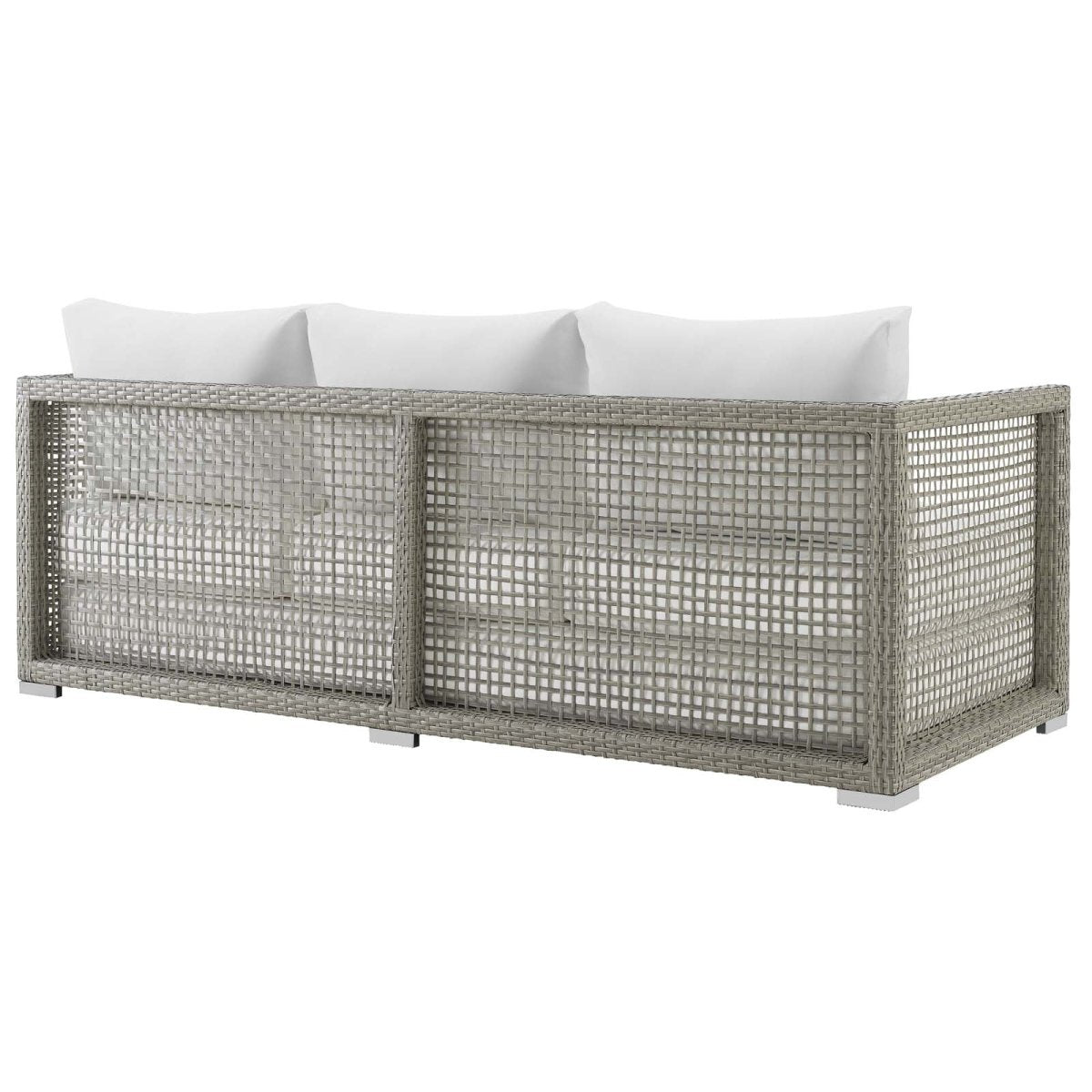 Aura 4 Piece Outdoor Patio Wicker Rattan Set - BUILDMYPLACE