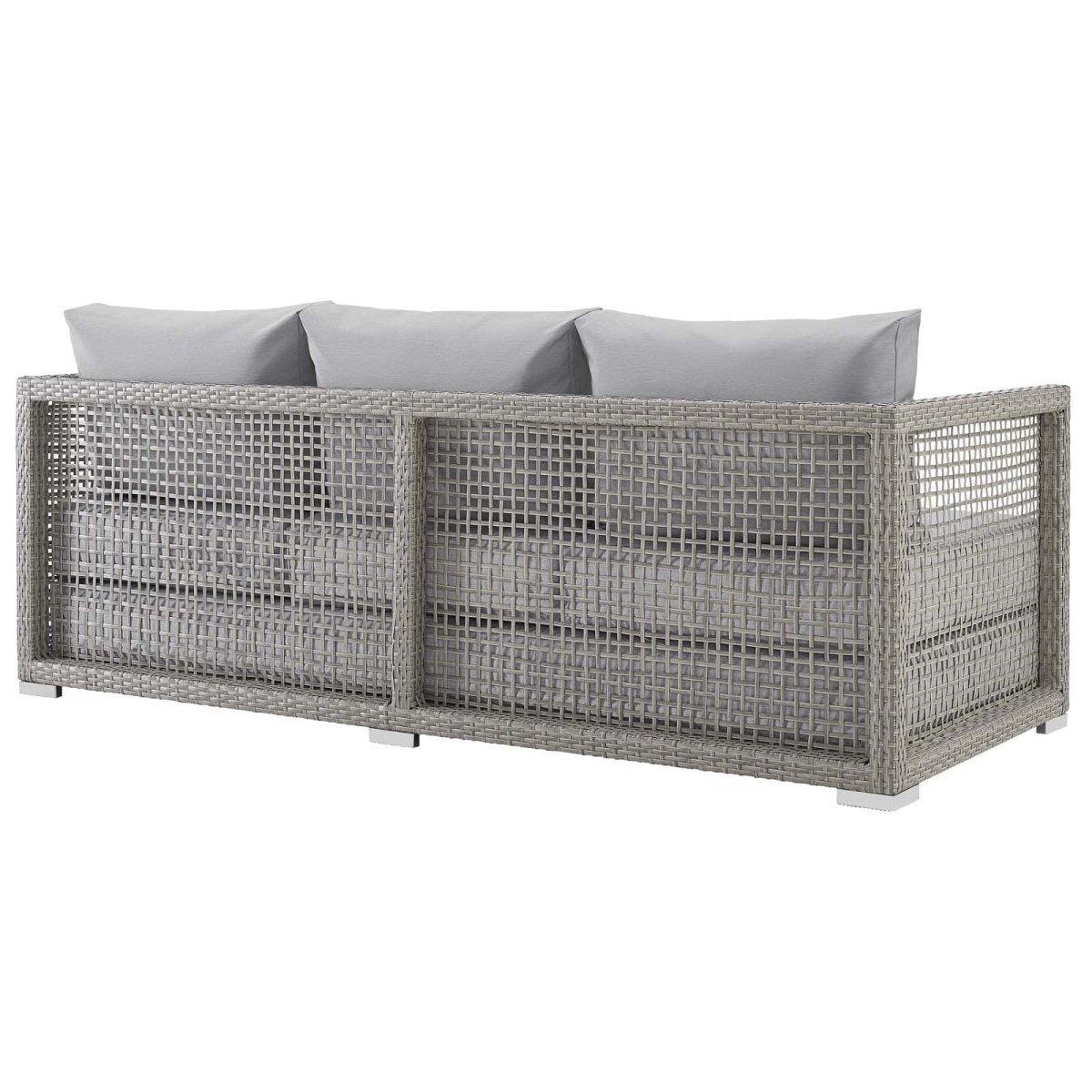 Aura 4 Piece Outdoor Patio Wicker Rattan Set - BUILDMYPLACE