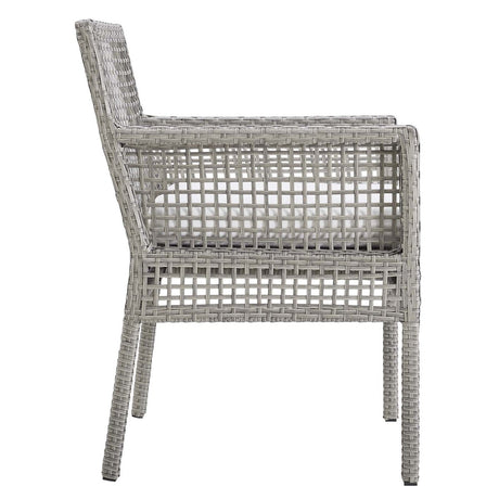 Aura Dining Armchair Outdoor Patio Wicker Rattan Set Of 4 - BUILDMYPLACE