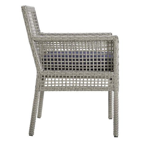 Aura Dining Armchair Outdoor Patio Wicker Rattan Set Of 4 - BUILDMYPLACE
