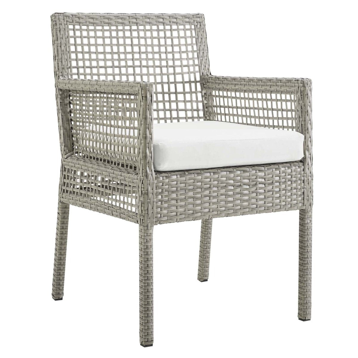 Aura Dining Armchair Outdoor Patio Wicker Rattan Set Of 4 - BUILDMYPLACE