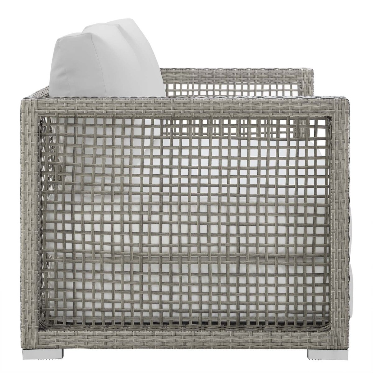 Aura Outdoor Patio Wicker Rattan Loveseat - BUILDMYPLACE