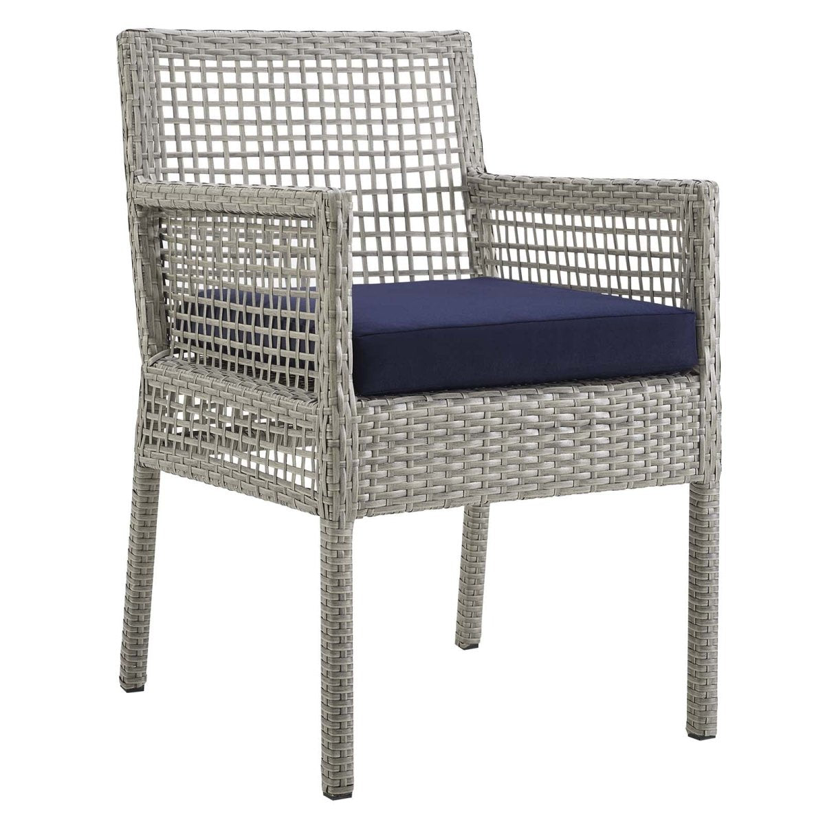 Aura Outdoor Patio Wicker Rattan Set In 7 Piece - BUILDMYPLACE