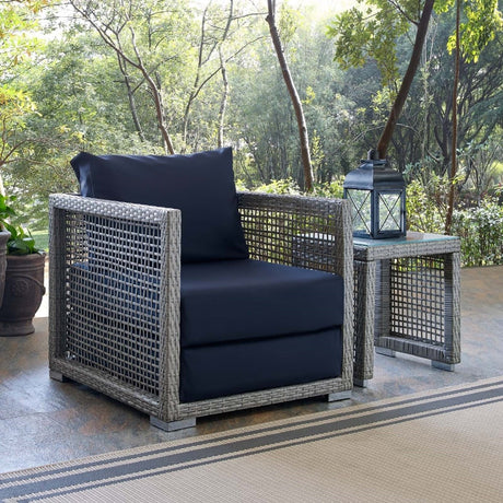 Aura Rattan Outdoor Patio Armchair - BUILDMYPLACE