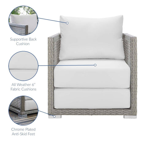 Aura Rattan Outdoor Patio Armchair - BUILDMYPLACE