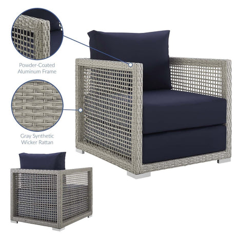 Aura Rattan Outdoor Patio Armchair - BUILDMYPLACE