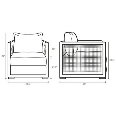 Aura Rattan Outdoor Patio Armchair - BUILDMYPLACE