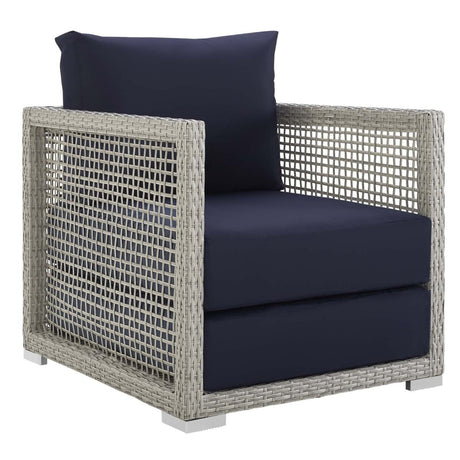 Aura Rattan Outdoor Patio Armchair - BUILDMYPLACE