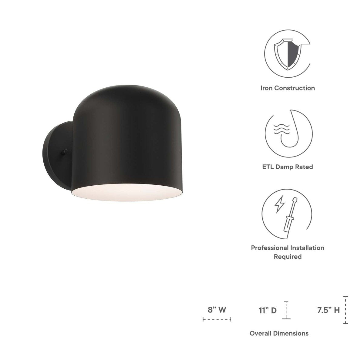 Avenue 1 - Light Wall Sconce - BUILDMYPLACE