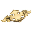 Backplate Pull - 3 Inch Center to Center in Lancaster Hand Polished - Hickory Hardware - BUILDMYPLACE