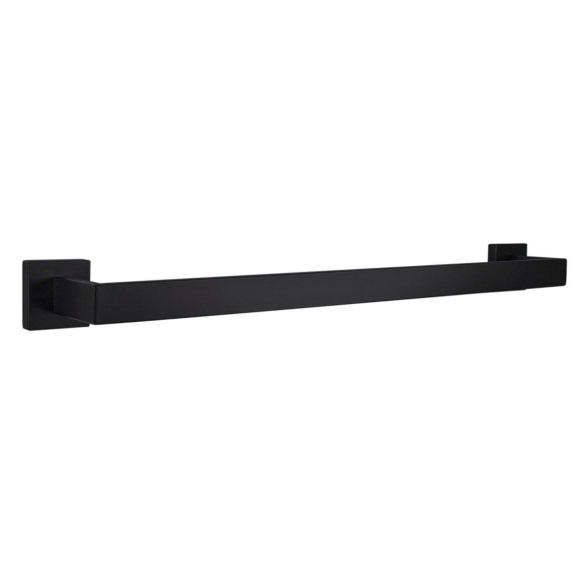 Bagno Lucido Stainless Steel 24" Towel Bar - Matte Black - BUILDMYPLACE