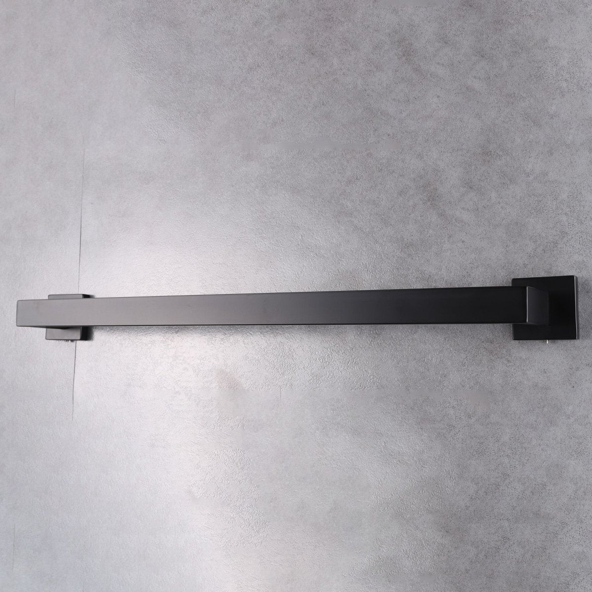 Bagno Lucido Stainless Steel 24" Towel Bar - Matte Black - BUILDMYPLACE