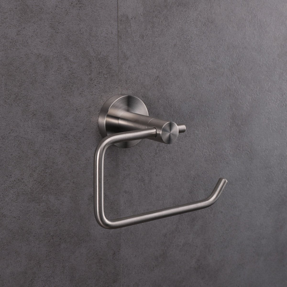 Bagno Nera Stainless Steel Toilet Paper Holder - Satin Nickel - BUILDMYPLACE