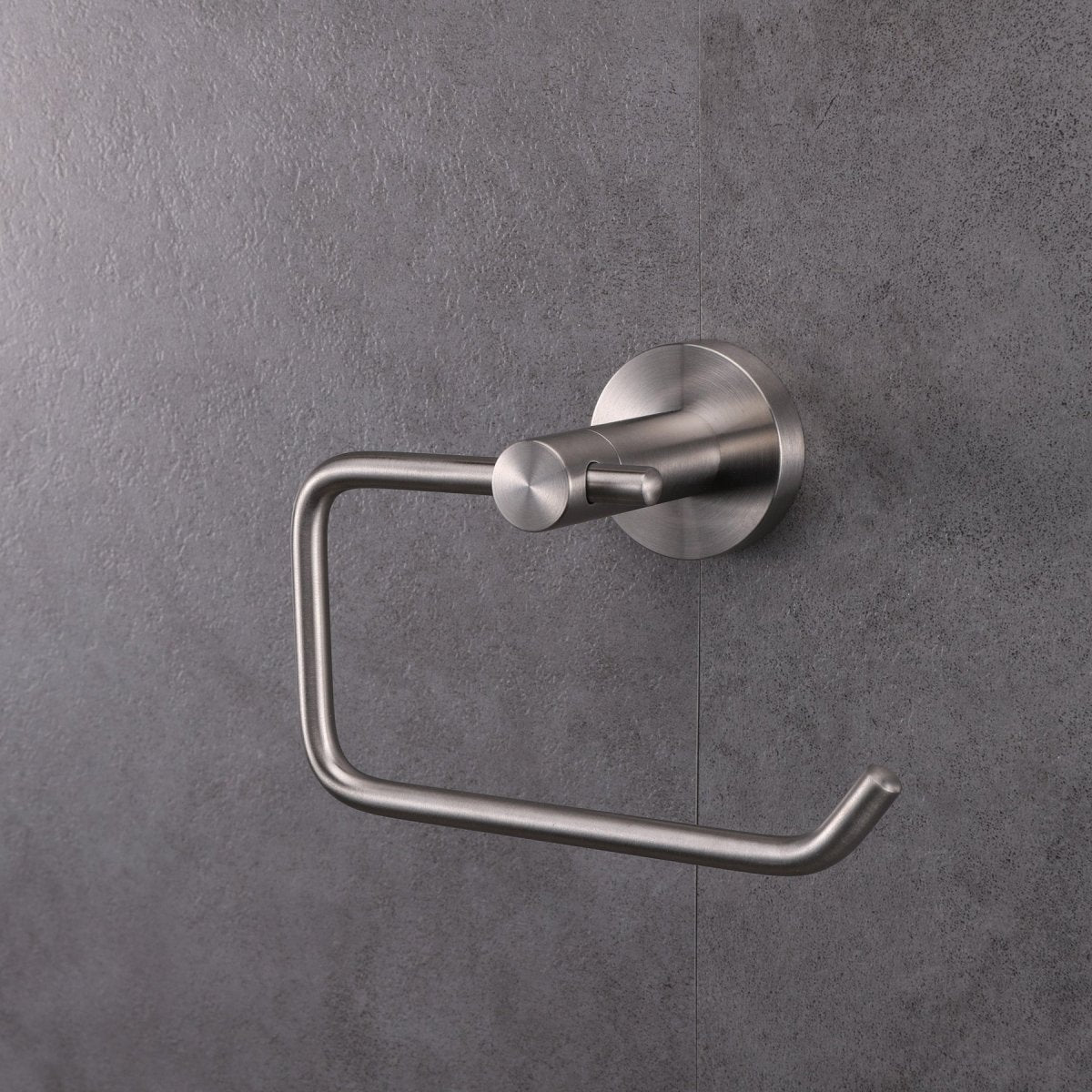 Bagno Nera Stainless Steel Toilet Paper Holder - Satin Nickel - BUILDMYPLACE