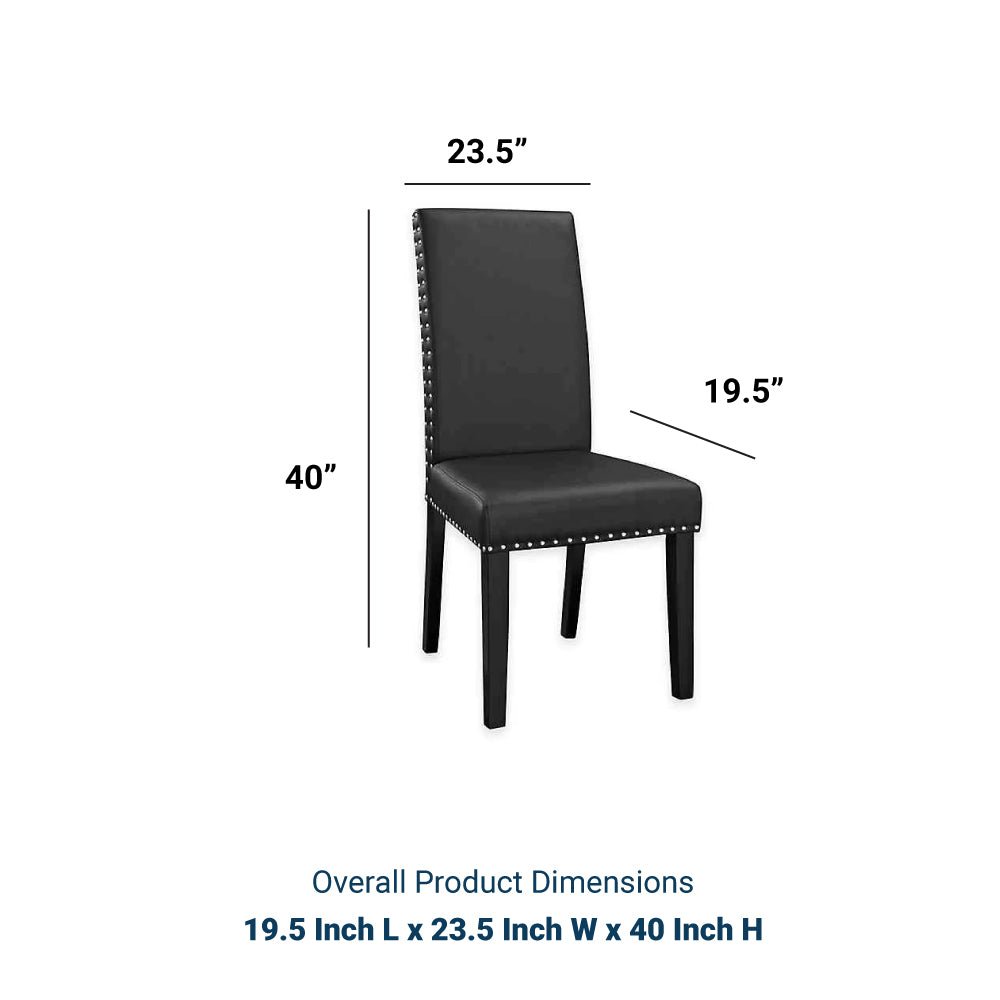 Baron Kitchen And Dining Vinyl Chair Set Of 4 - Dining Room Chair Set - BUILDMYPLACE