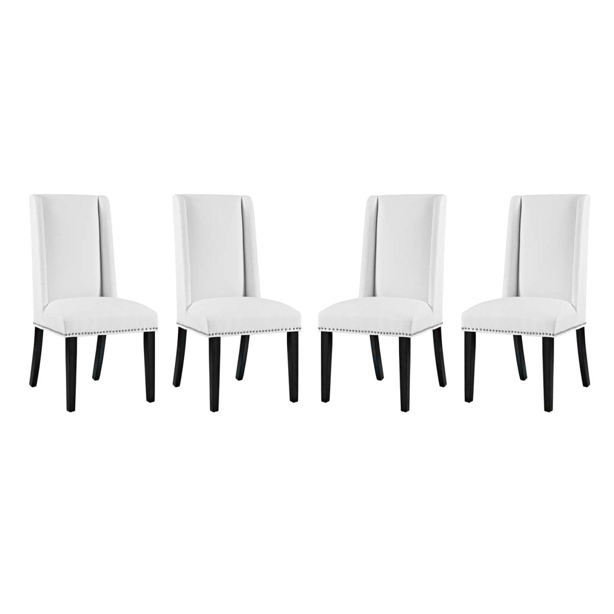 Baron Kitchen And Dining Vinyl Chair Set Of 4 - Dining Room Chair Set - BUILDMYPLACE