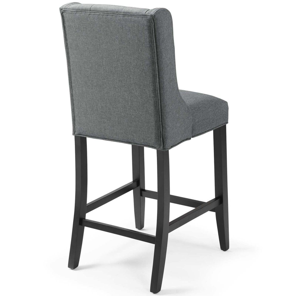 Baronet Counter Bar Stool Upholstered Fabric Set of 2 - BUILDMYPLACE