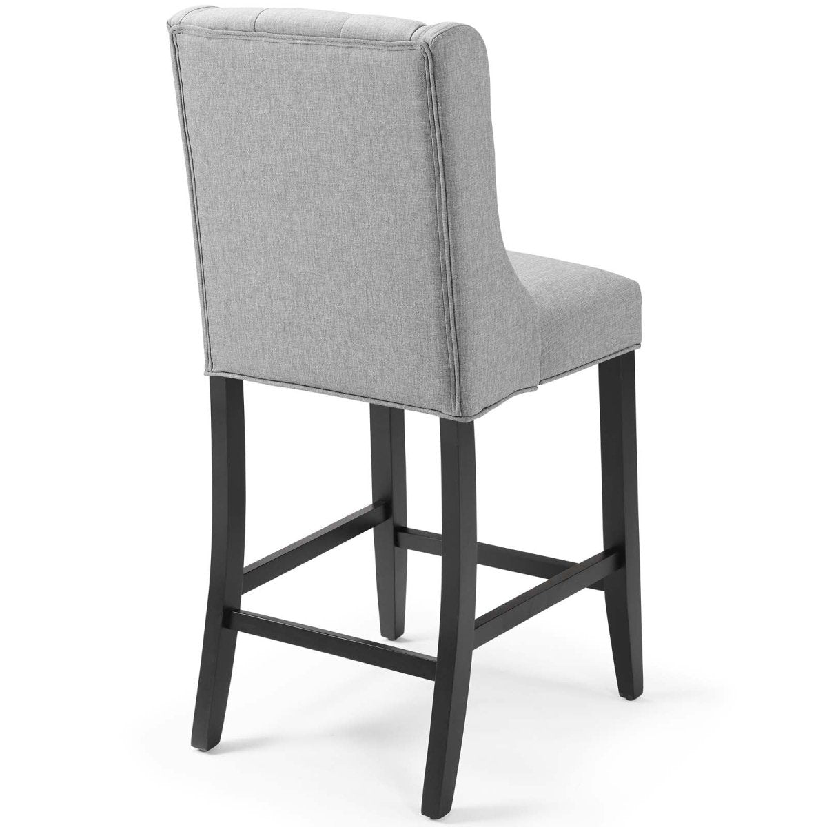 Baronet Counter Bar Stool Upholstered Fabric Set of 2 - BUILDMYPLACE