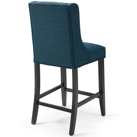 Baronet Counter Bar Stool Upholstered Fabric Set of 2 - BUILDMYPLACE