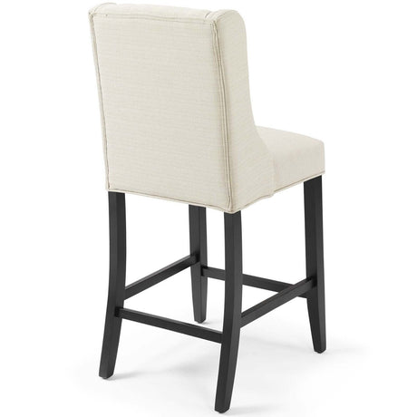 Baronet Counter Bar Stool Upholstered Fabric Set of 2 - BUILDMYPLACE