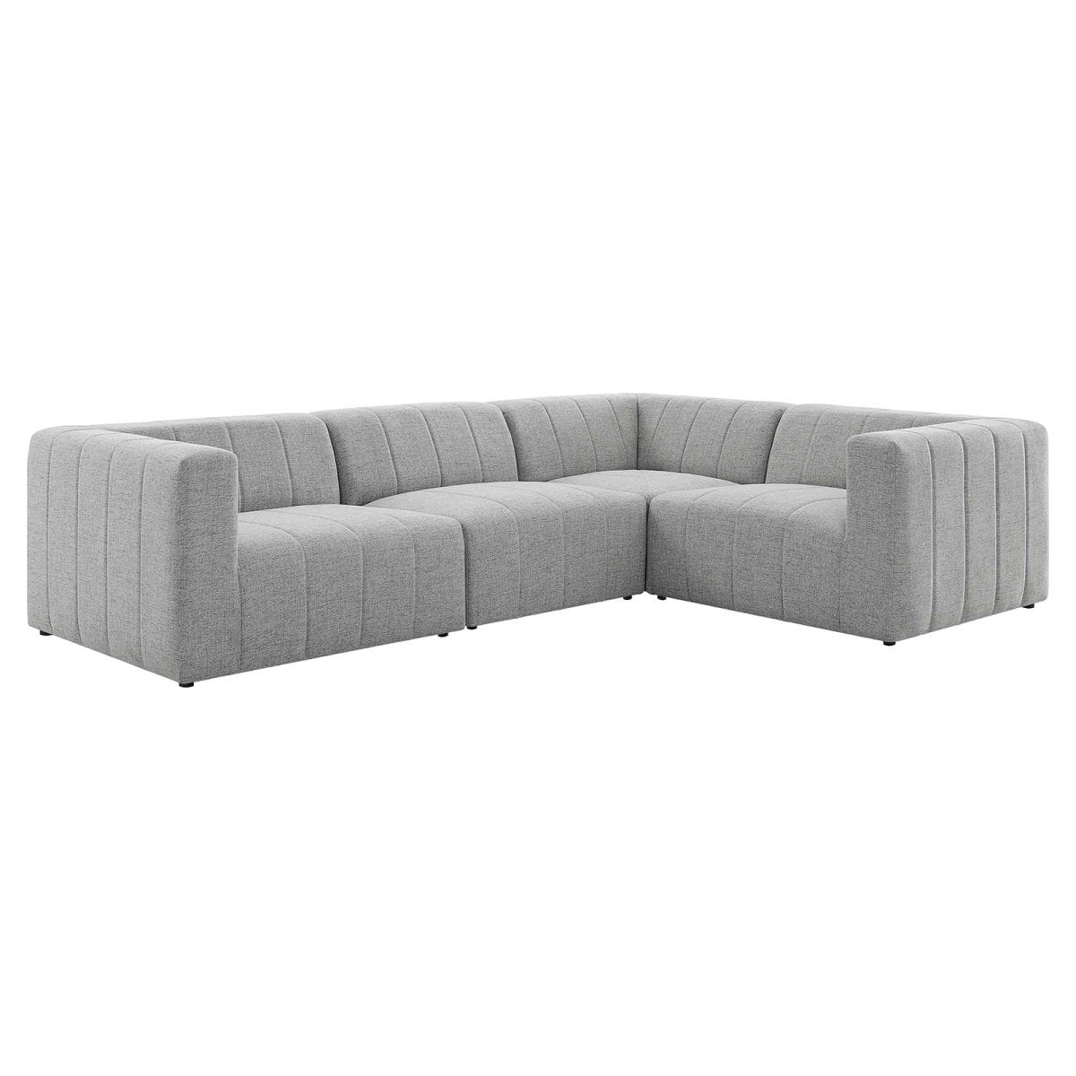 Bartlett Upholstered Fabric 4 - Piece Sectional Sofa - BUILDMYPLACE