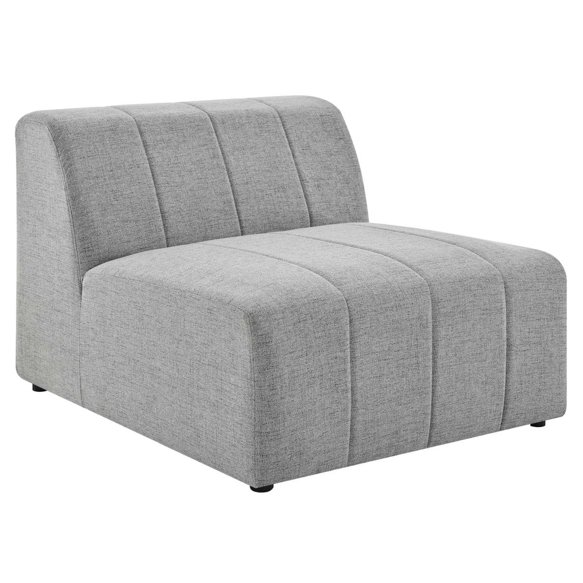 Bartlett Upholstered Fabric Armless Chair - BUILDMYPLACE