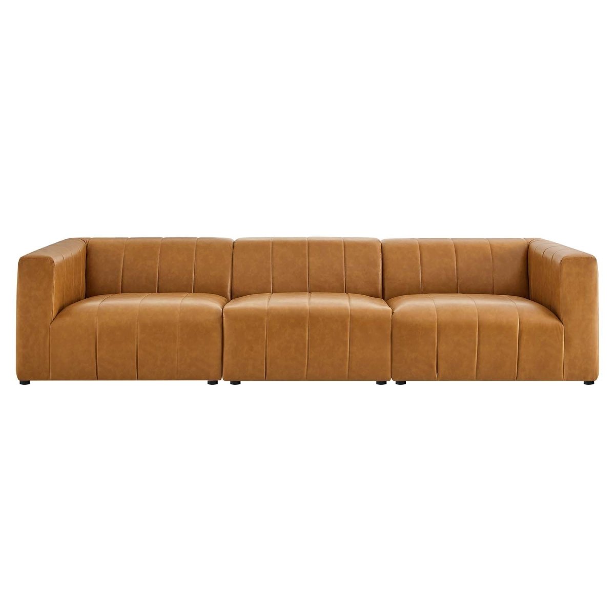 Bartlett Vegan Leather 3 - Piece Sofa - BUILDMYPLACE