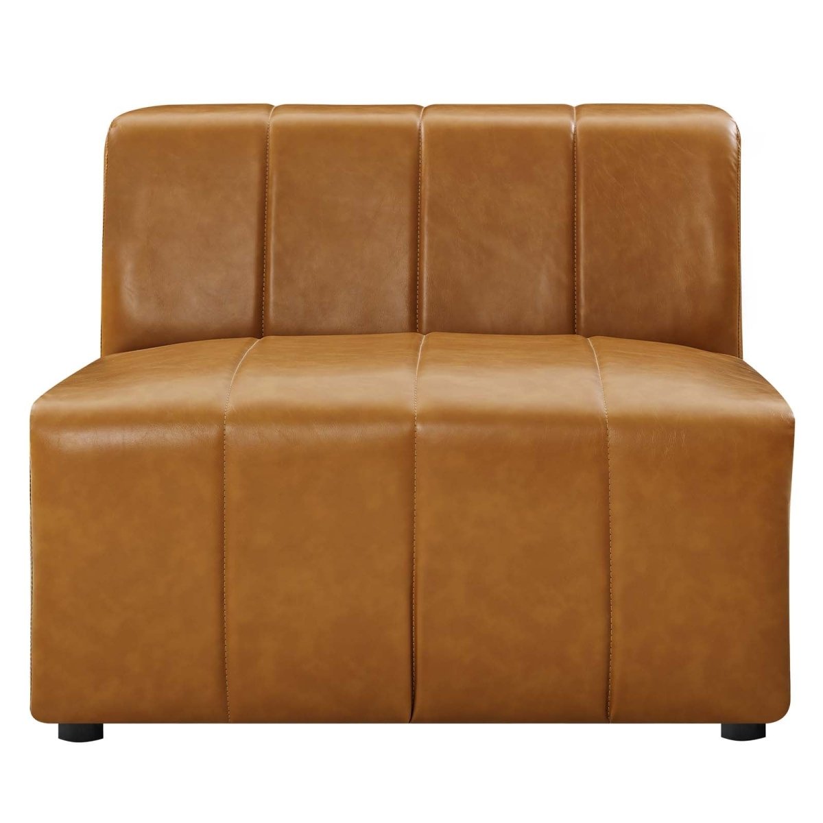 Bartlett Vegan Leather Armless Chair - BUILDMYPLACE