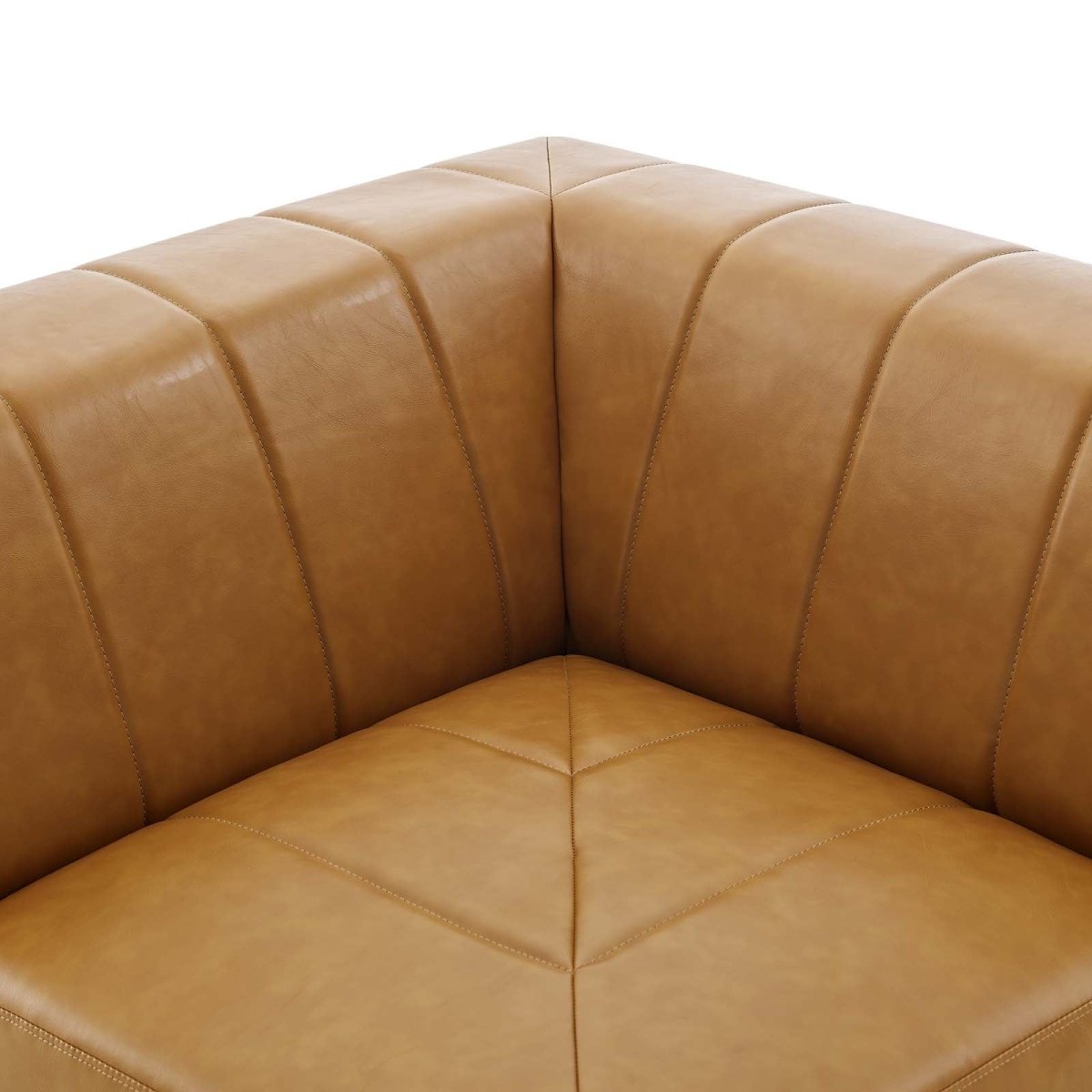 Bartlett Vegan Leather Corner Chair - BUILDMYPLACE
