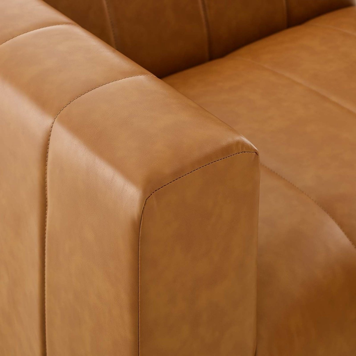 Bartlett Vegan Leather Left - Arm Chair - BUILDMYPLACE