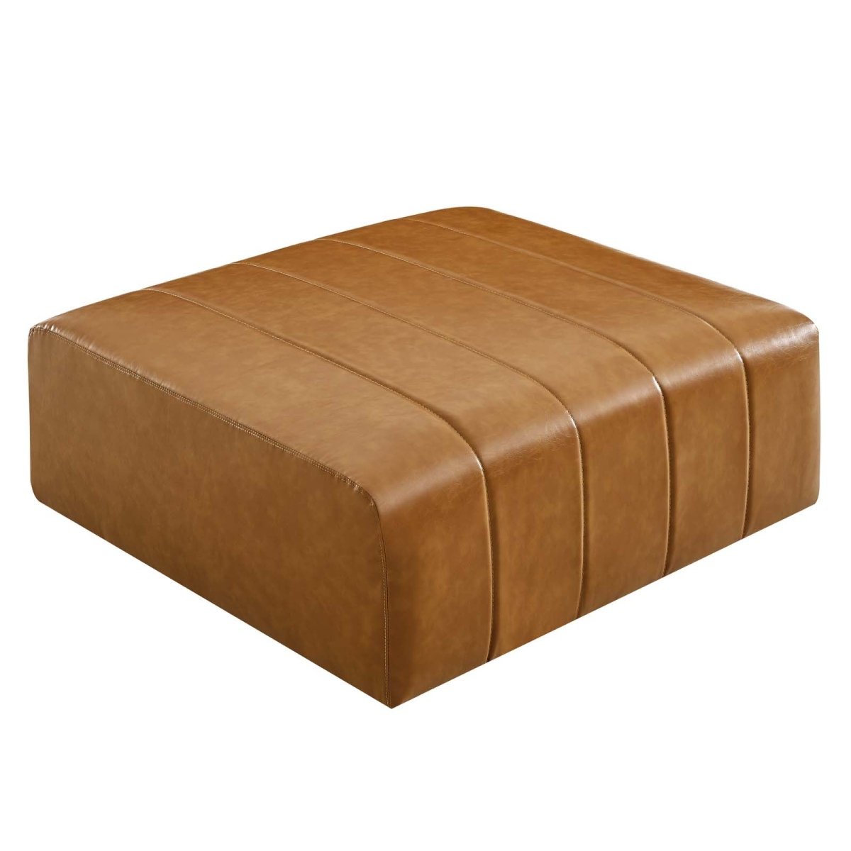 Bartlett Vegan Leather Ottoman - BUILDMYPLACE