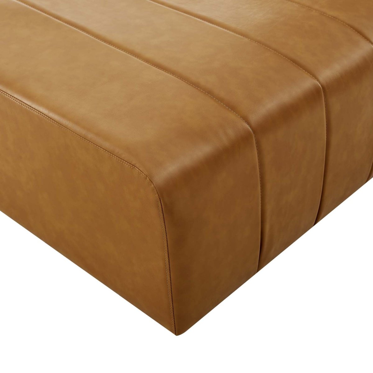 Bartlett Vegan Leather Ottoman - BUILDMYPLACE