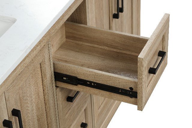 Bathroom Vanities With Sink - Retford (Light Wood) - BUILDMYPLACE